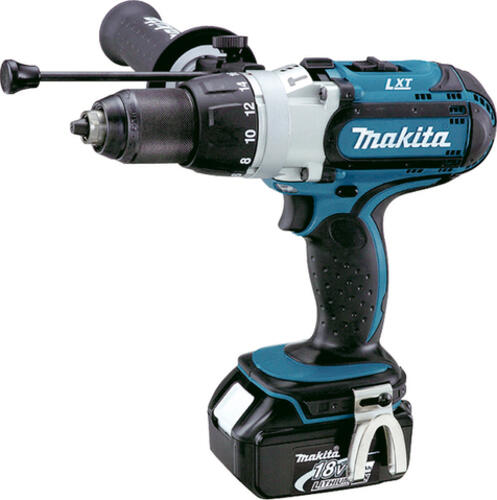 Makita DHP451RTJ Bohrmaschine Ohne Schlüssel 2,5 kg Schwarz, Grau, Türkis