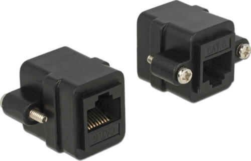 DeLOCK 85124 Kabeladapter RJ-45 Schwarz