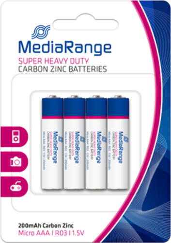 MediaRange MRBAT141 Haushaltsbatterie Einwegbatterie AAA Zink-Karbon