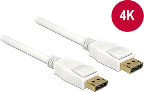 DeLOCK 5m, 2xDisplayPort DisplayPort Weiß