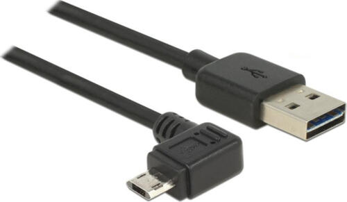 DeLOCK 83854 USB Kabel USB 2.0 3 m USB A Micro-USB B Schwarz