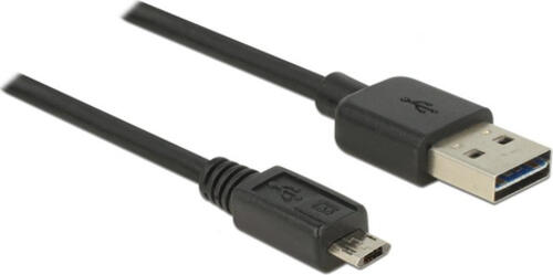 DeLOCK 83851 USB Kabel USB 2.0 3 m USB A Micro-USB B Schwarz