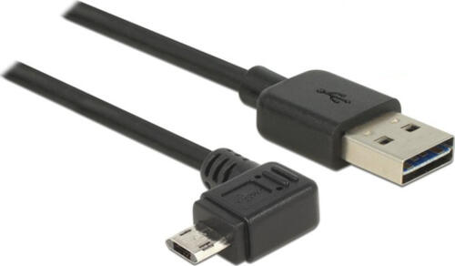 DeLOCK 83853 USB Kabel USB 2.0 2 m USB A Micro-USB B Schwarz