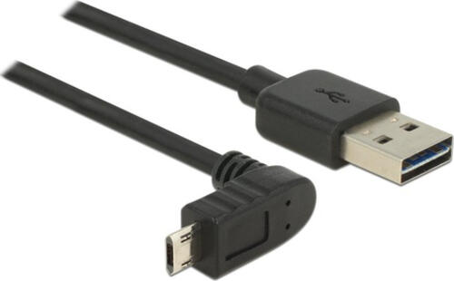 DeLOCK 83856 USB Kabel USB 2.0 2 m USB A Micro-USB B Schwarz