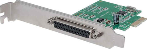 Manhattan Parallele PCI-Express-Karte, Ein DB25-Port, IEEE 1284; geeignet für PCI Express x1, x2, x4, x8 und x16