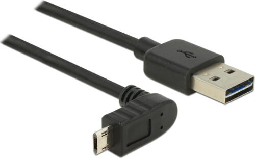 DeLOCK 83849 USB Kabel USB 2.0 0,5 m USB A Micro-USB B Schwarz