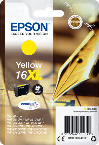 Epson Pen and crossword Singlepack Yellow 16XL DURABrite Ultra Ink