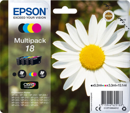 Epson Daisy Multipack 4-colours 18 Claria Home Ink