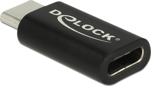 DeLOCK 65697 Kabeladapter USB Type-C USB Typ-C Schwarz