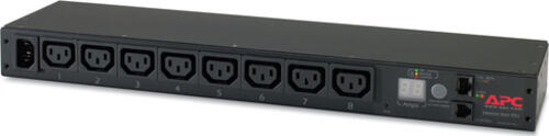 APC AP7820B Stromverteilereinheit (PDU) 8 AC-Ausgänge 0U/1U Schwarz