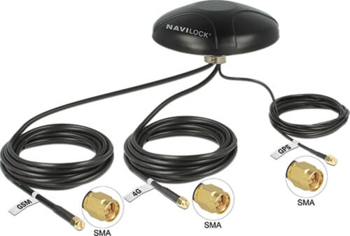 Navilock 12457 Satellitenantenne Schwarz