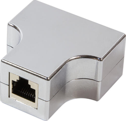 LogiLink MP0037 Kabeladapter RJ-45 2 x RJ-45 Silber