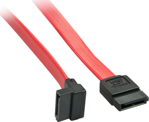 Lindy 33351 SATA-Kabel 0,5 m SATA 7-pin Schwarz, Rot