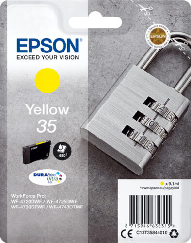 Epson Padlock Singlepack Yellow 35 DURABrite Ultra Ink