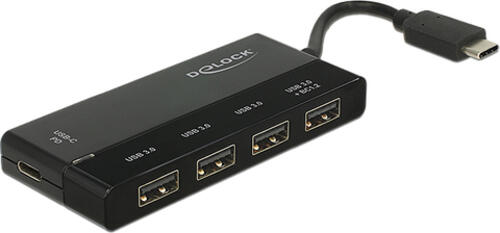 DeLOCK 62793 Schnittstellen-Hub USB 3.2 Gen 1 (3.1 Gen 1) Type-C 5000 Mbit/s