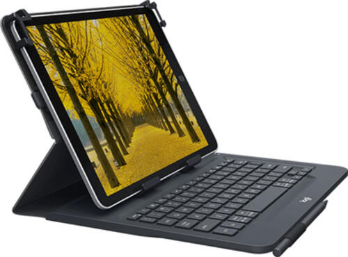 Logitech Universal Folio with integrated keyboard for 9-10 inch tablets QWERTZ Schweiz Bluetooth Schwarz