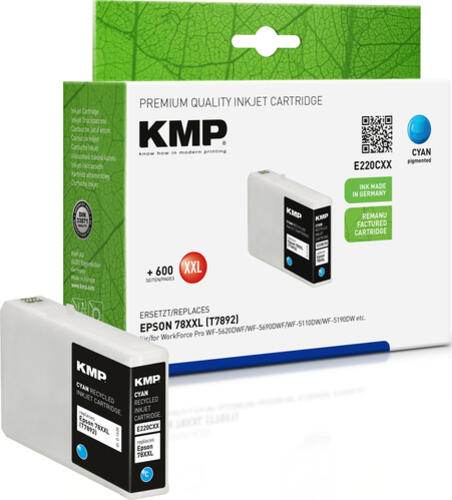 KMP E220CXX Druckerpatrone Cyan