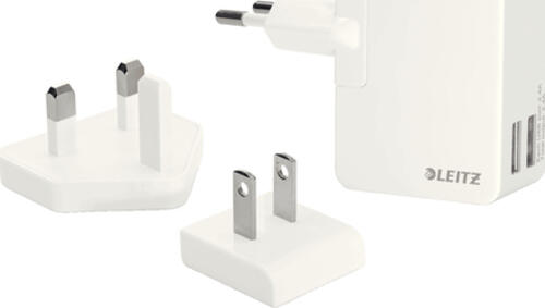 Leitz Complete 2x USB Reise-Netzteil Ladegerät, 12W