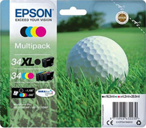 Epson Golf ball T3479 Druckerpatrone 1 Stück(e) Original Schwarz, Cyan, Magenta, Gelb