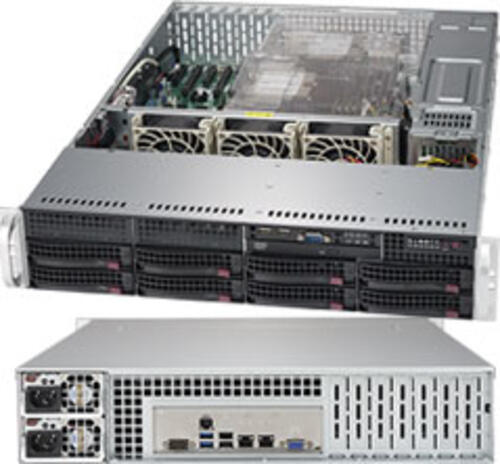 Supermicro SuperServer 6029P-TR Intel C621 LGA 3647 (Socket P) Rack (2U) Schwarz