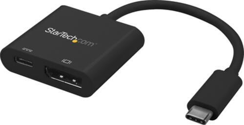 StarTech.com USB-C auf DisplayPort Adapter mit Power Delivery - 4K 60Hz HBR2 - USB-C auf DP 1.2 Alt Mode Videoadapter mit 60W PD Pass-Through Laden - Thunderbolt 3 Kompatibel