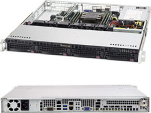 Supermicro SuperServer 5019P-M Intel C621 LGA 3647 (Socket P) Rack (1U) Schwarz