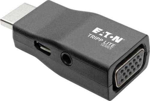 Tripp Lite P131-000-A Kompakter HDMI-auf-VGA-Videokonverteradapter mit Audio (Stecker/Buchse)