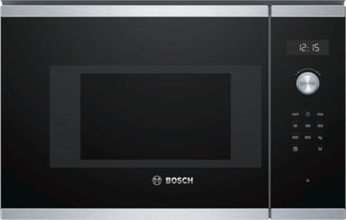 Bosch Serie 6 BFL524MS0 Mikrowelle Integriert Solo-Mikrowelle 20 l 800 W Schwarz, Edelstahl