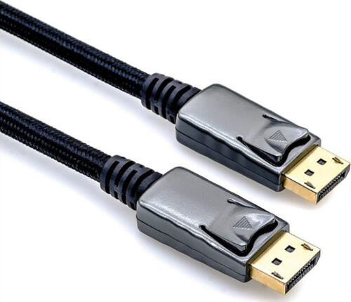 ROLINE 11.04.5882 DisplayPort-Kabel 3 m Schwarz, Metallisch