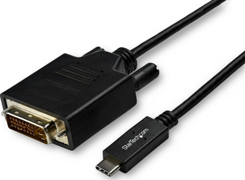 StarTech.com 3m USB-C auf DVI Kabel - 1920 x 1200 - Schwarz