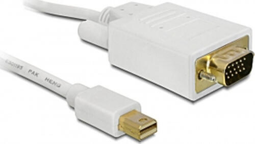 DeLOCK mini Displayport > VGA 15 pin male 1m VGA (D-Sub) Weiß