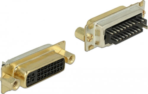 DeLOCK 65884 Drahtverbinder DVI 24+5 Schwarz, Gold