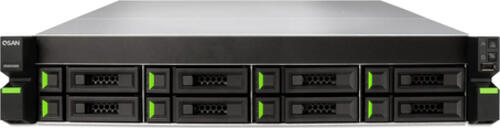 QSAN XN8008R NAS Rack (2U) Ethernet/LAN Schwarz, Metallisch