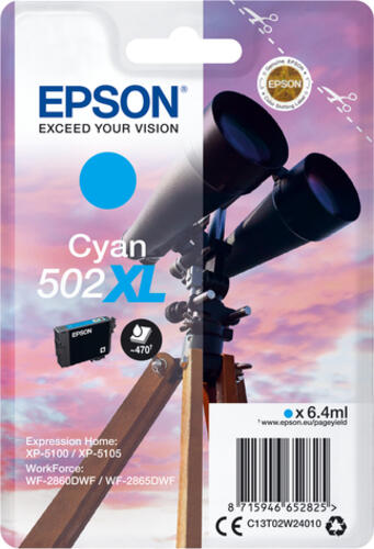 Epson Singlepack Cyan 502XL Ink