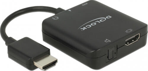 DeLOCK 63276 Videokabel-Adapter HDMI Typ A (Standard) Schwarz