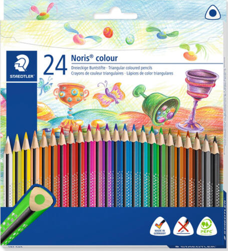 Staedtler 187 Schwarz, Blau, Bordeaux, Braun, Grün, Hellblau, Hellgrün, Hellgrau, Magenta, Malve, Orange, Pfirsich, Rot, Türkis, Violett, Weiß, Gelb 24 Stück(e)