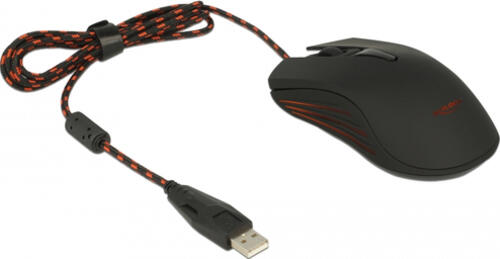 DeLOCK 12531 Maus Gaming Beidhändig USB Typ-A Optisch 4800 DPI