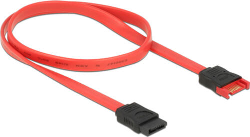 DeLOCK 83954 SATA-Kabel 0,6 m SATA 7-pin Schwarz, Rot