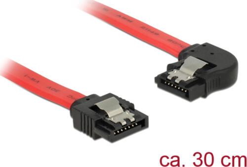 DeLOCK 83963 SATA-Kabel 0,3 m SATA 7-pin Schwarz, Rot