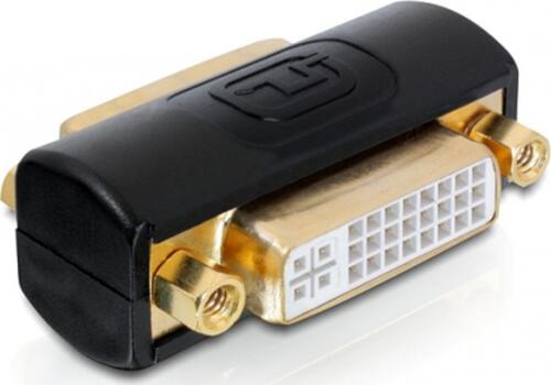 DeLOCK 65225 Kabeladapter DVI Schwarz, Gold