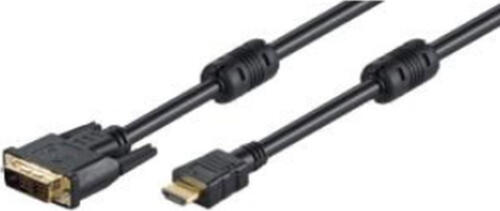 M-Cab HDMI / DVI-D Kabel - schwarz - 3.0m - vergoldet