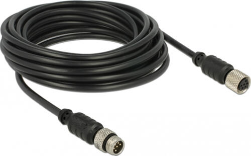 Navilock 62974 Serien-Kabel Schwarz 5 m M8