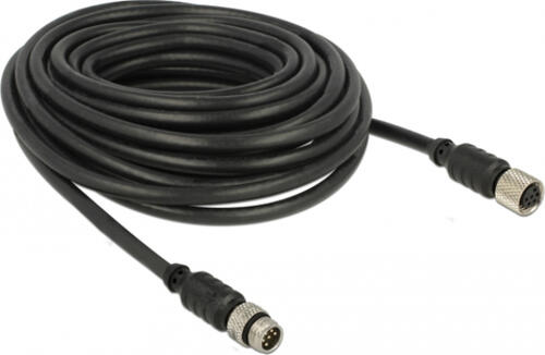 Navilock 62975 Serien-Kabel Schwarz 10 m M8