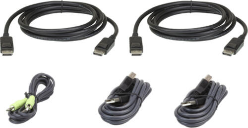 ATEN 1,8 M USB DisplayPort Dual Display Secure KVM Kabel-Set