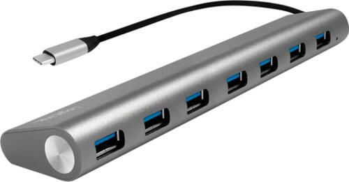 LogiLink UA0310 Schnittstellen-Hub USB 3.2 Gen 1 (3.1 Gen 1) Type-C 5000 Mbit/s Grau