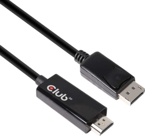 CLUB3D DisplayPort 1.4 auf HDMI 2.0b HDR Kabel Stecker/Stecker 2 Meter