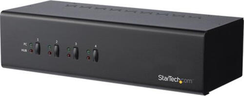 StarTech.com 4 Port DVI KVM Switch mit USB 3.0 Hub - Dual Monitor KVM Umschalter