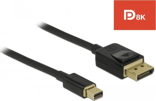 DeLOCK 84927 DisplayPort-Kabel 1 m Mini DisplayPort Schwarz