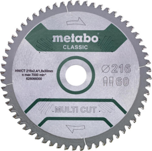 Metabo MultiCutClassic 216x30,60 FZ/TZ 5neg