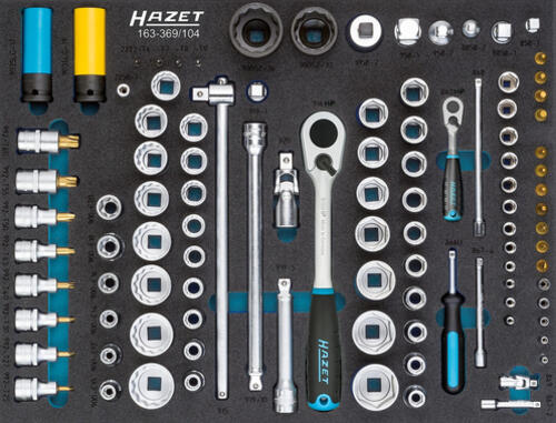 HAZET 163-369/104 Mechanik-Werkzeugsätze 104 Werkzeug